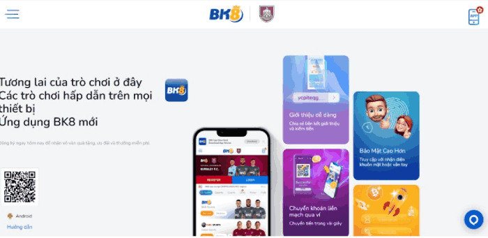 ứng dụng BK8