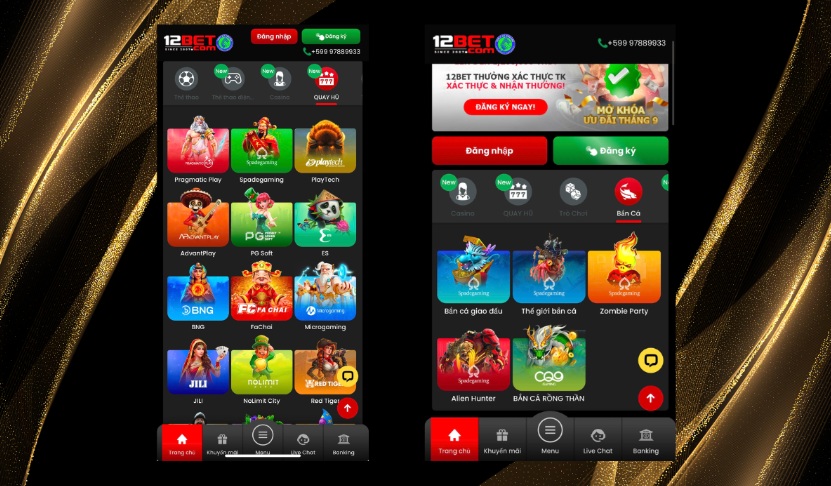 slot & bắn cá 12BET