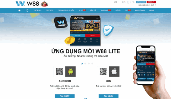 ứng dụng W88