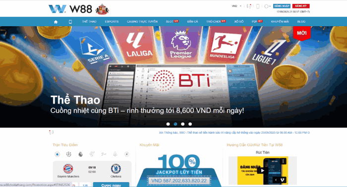 nhà cái uy tín W88